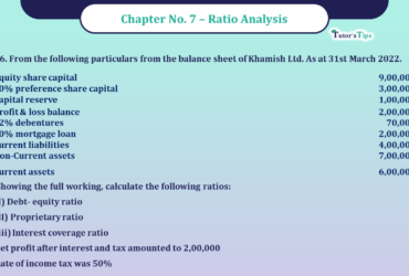 Question No -26 Chapter no - 7 Unimax Class - 12 Part -II