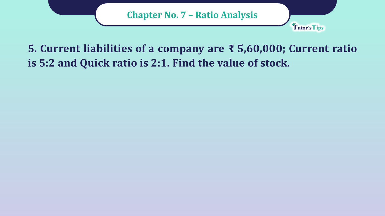 Question No - 5 Chapter no - 7 Unimax Class - 12 Part -II