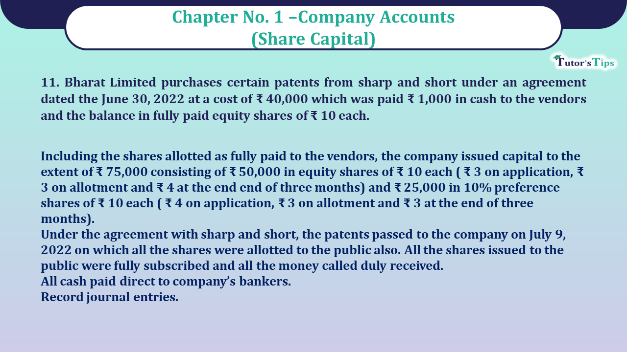 Question no -11 Chapter no-1 Unimax Class-12 Part-II