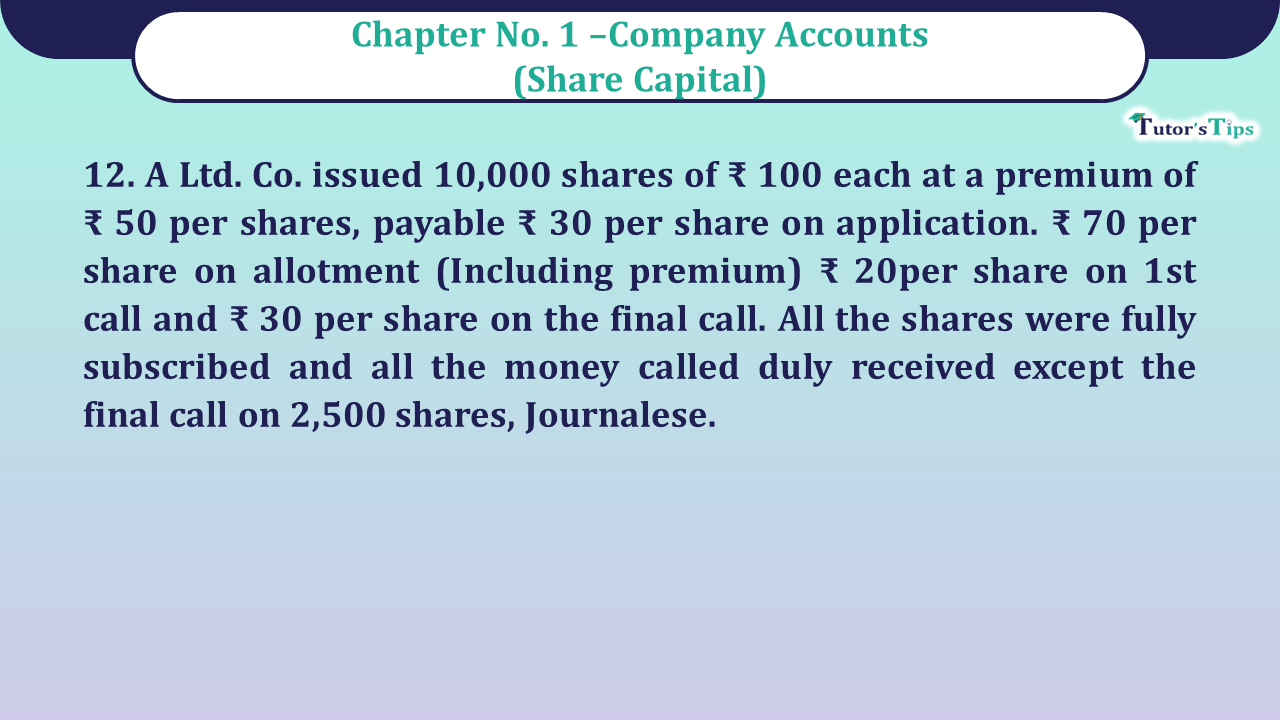 Question no -12 Chapter no-1 Unimax Class-12 Part-II