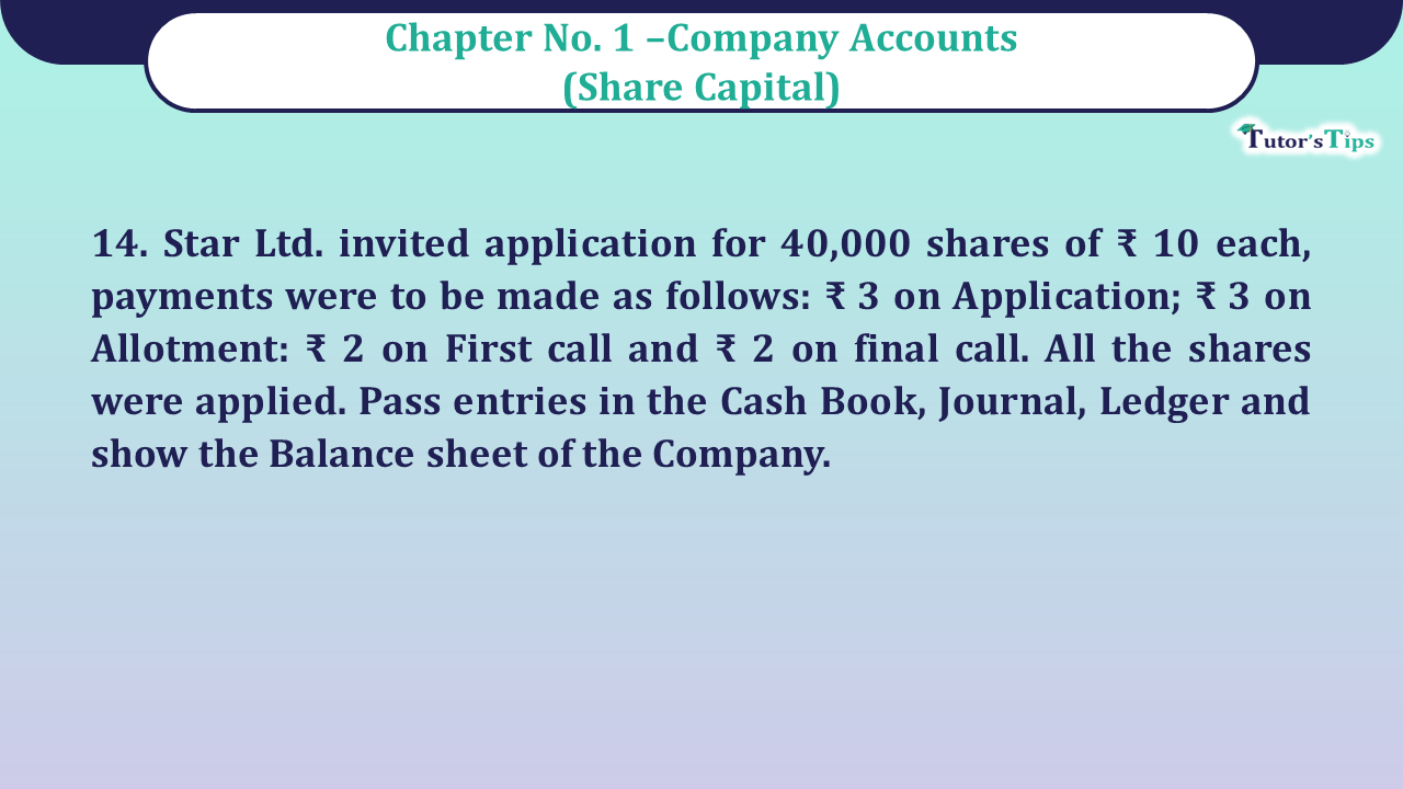 Question no -14 Chapter no-1 Unimax Class-12 Part-II