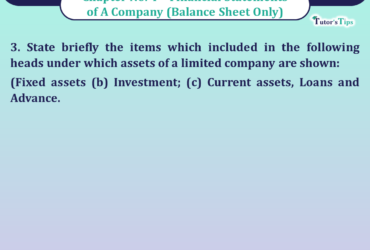 Question no- 3 Chapter no -4 Unimax Class- 12 Part -II