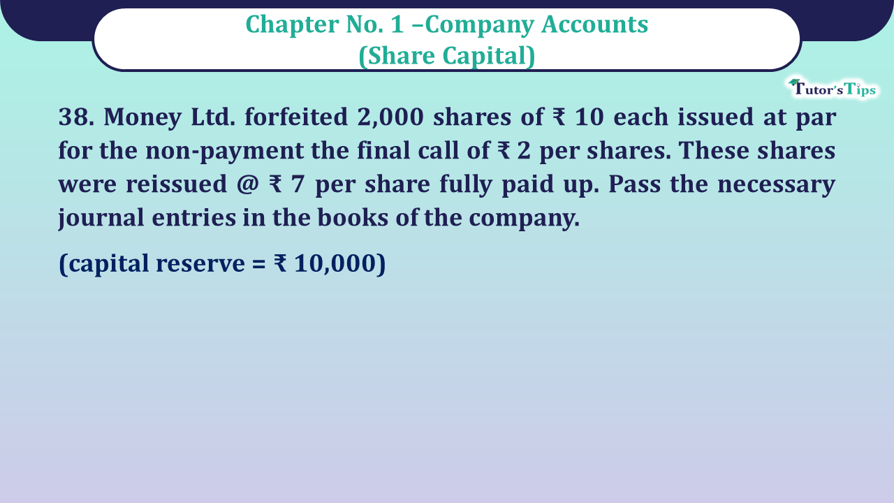 Question no -38 Chapter no-1 Unimax Class-12 Part-II