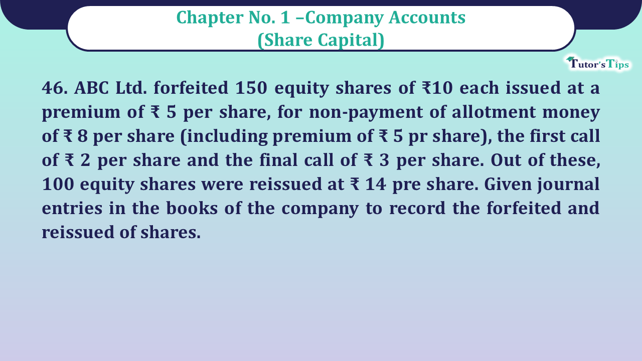 Question no- 46 Chapter no-1 Unimax Class-12 Part-II