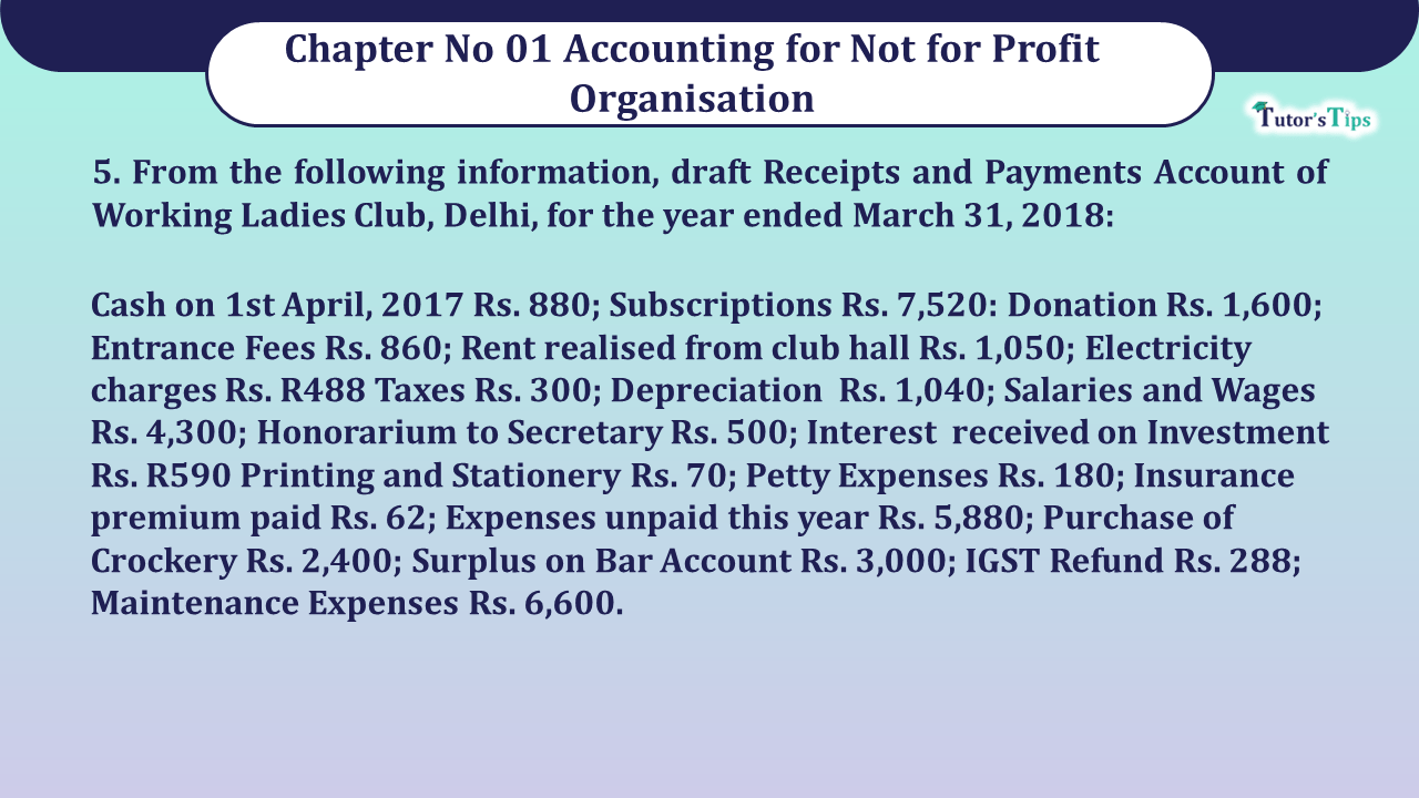 Question no 5 Chapter 1 V K Publication class 12