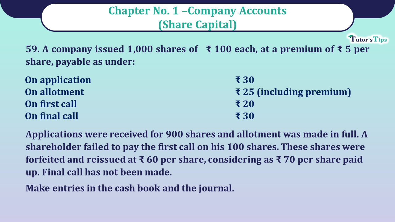 Question no -59 Chapter no-1 Unimax Class-12 Part-II