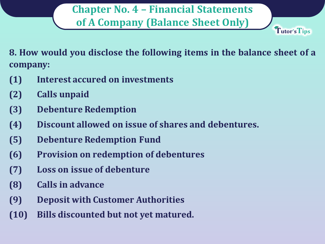 Question no- 8 Chapter no -4 Unimax Class- 12 Part -II