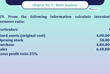 Question No -29 Chapter no - 7 Unimax Class - 12 Part -II