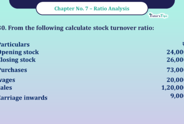 Question No -30 Chapter no - 7 Unimax Class - 12 Part -II