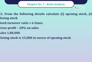 Question No -32 Chapter no - 7 Unimax Class - 12 Part -II