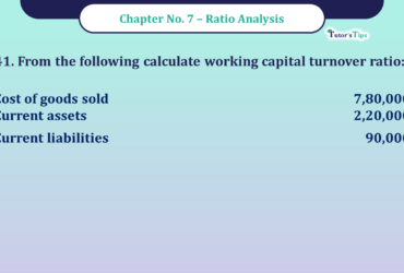 Question No -41 Chapter no - 7 Unimax Class - 12 Part -II