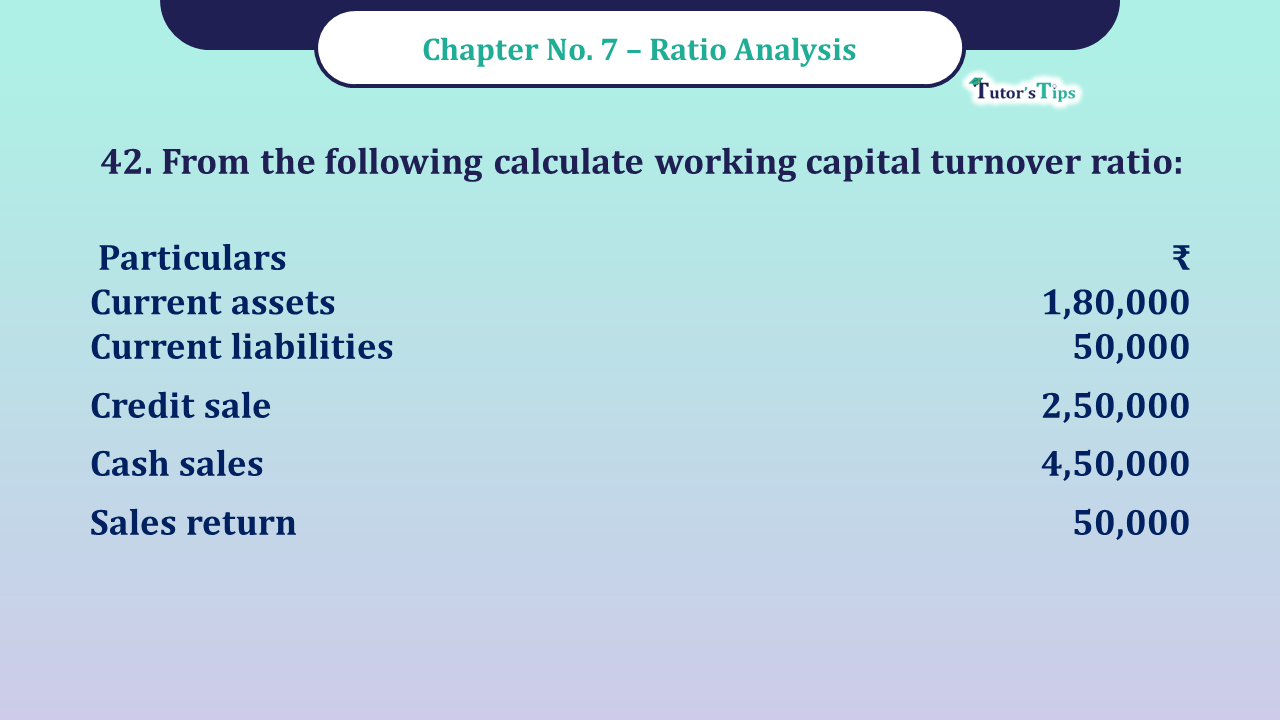 Question No -42 Chapter no - 7 Unimax Class - 12 Part -II