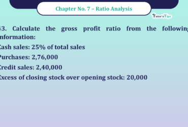 Question No -43 Chapter no - 7 Unimax Class - 12 Part -II