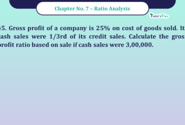 Question No -45 Chapter no - 7 Unimax Class - 12 Part -II