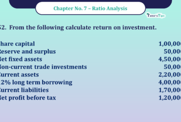 Question No -52 Chapter no - 7 Unimax Class - 12 Part -II