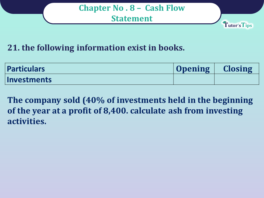 Question no 21 Chapter no 8 unimax class12 part 2