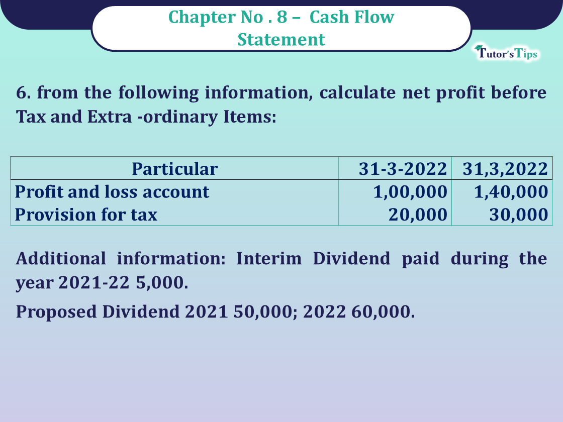 Question no 6 Chapter no 8 unimax class12 part 2