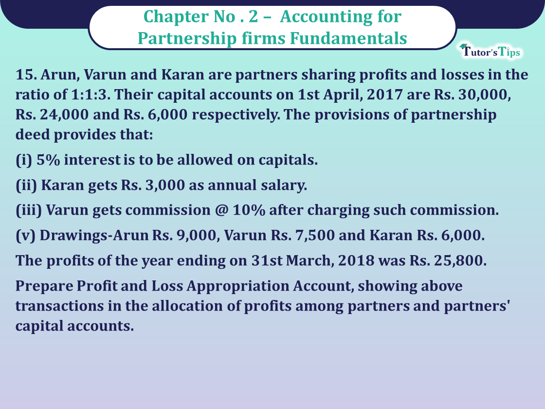 Question 15 Chapter 2 of Class 12 Part - 1 VK Publication