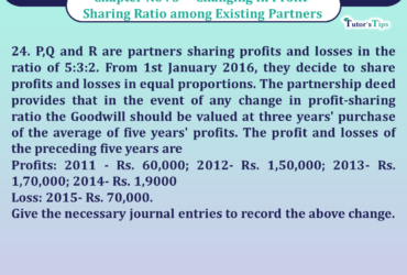 Question 24 Chapter 3 of Class 12 Part - 1 VK Publication