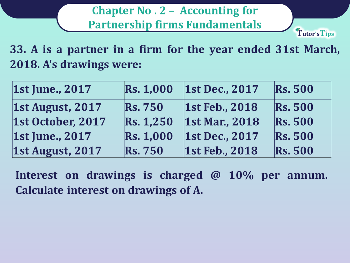 Question 33 Chapter 2 of Class 12 Part - 1 VK Publication