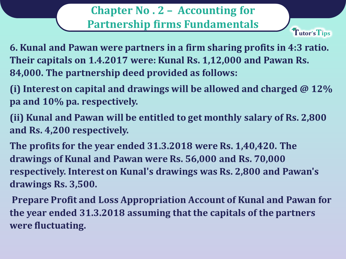 Question 6 Chapter 2 of Class 12 Part - 1 VK Publication