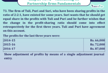 Question 73 Chapter 2 of Class 12 Part - 1 VK Publication